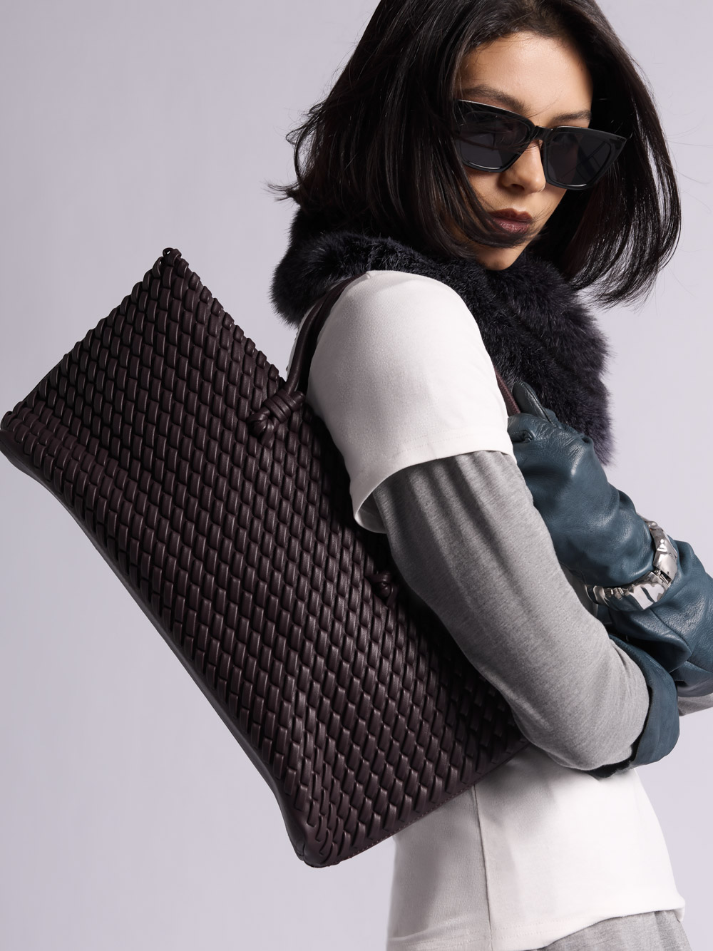 Сумка-шоппер: А084 (Винный)