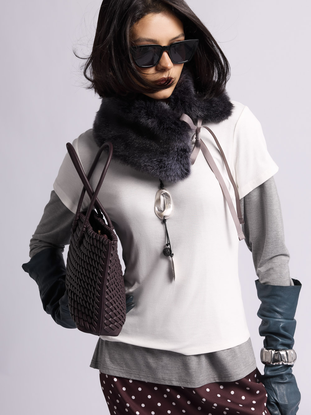 Сумка-шоппер: А084 (Винный) — изображение 2