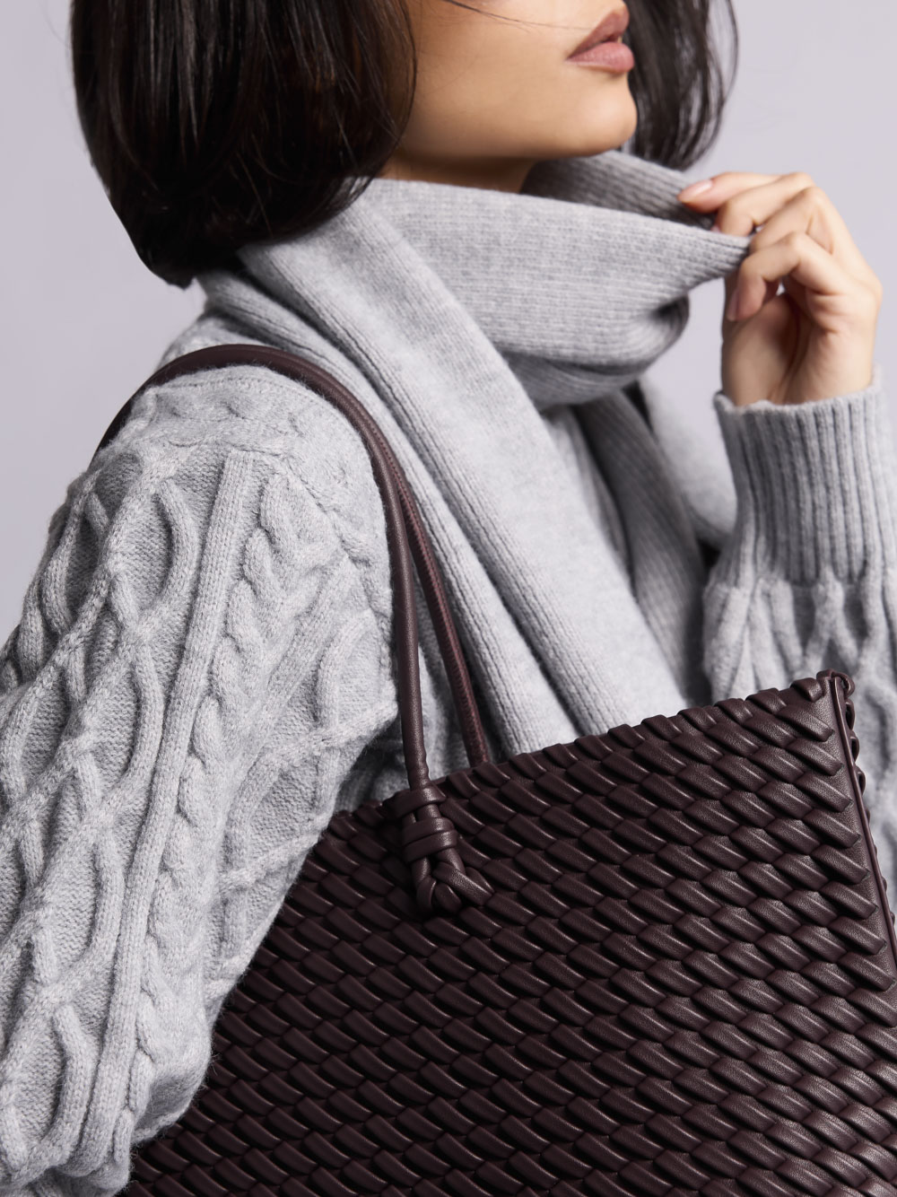 Сумка-шоппер: А084 (Винный) — изображение 4