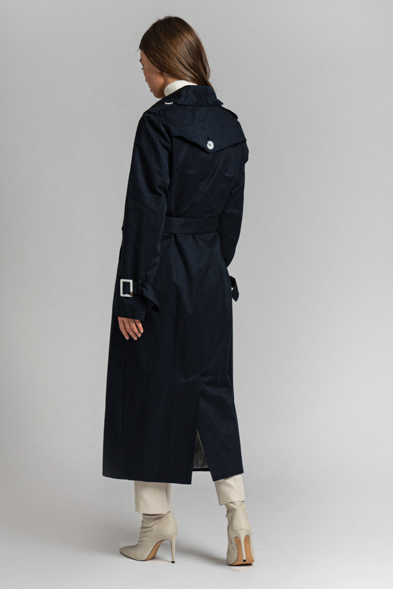 Плащ: Д034-13 (Синий 1801-46) — изображение 3