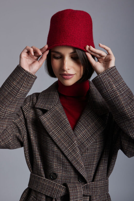 Панама вязаная: Н120 (Бордовый 1701)