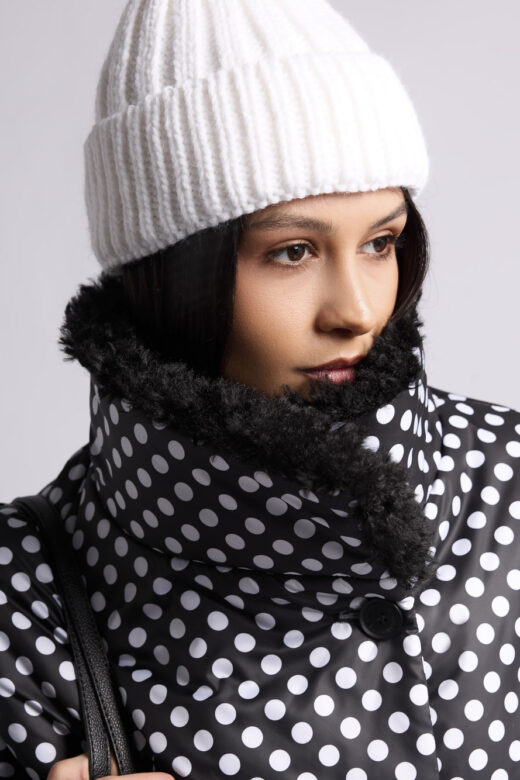 Шапка вязаная: Н186 (Молочный-7)