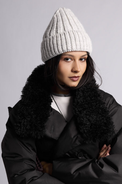 Шапка вязаная: Н186 (Светло-серый-1)