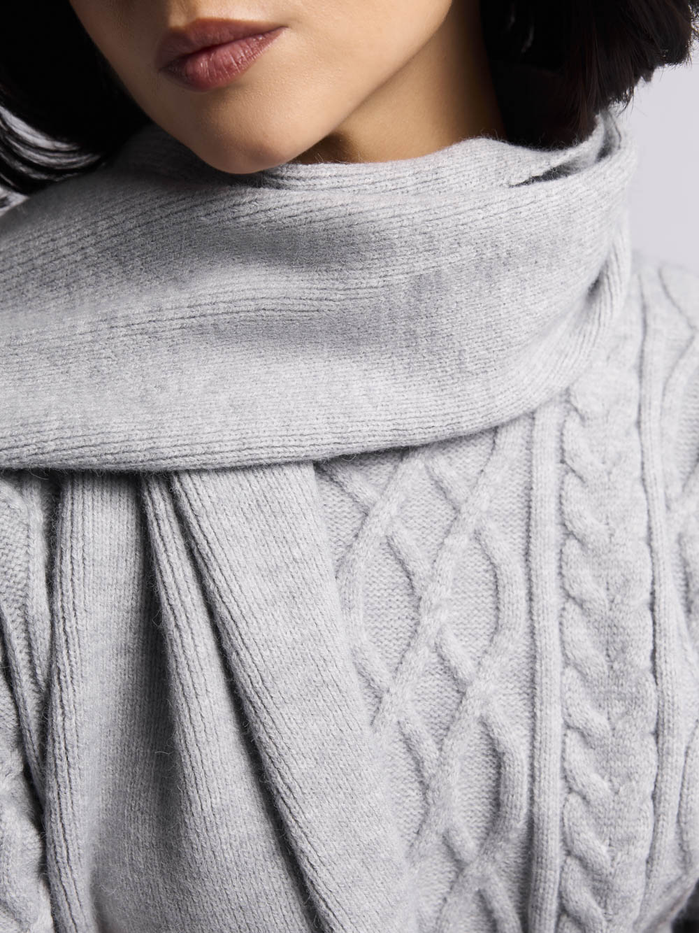 Шарф: Н192 (Светло-серый) — изображение 4