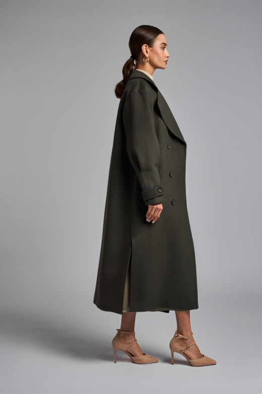 Пальто: О005-12 (Оливковый 12680-310)