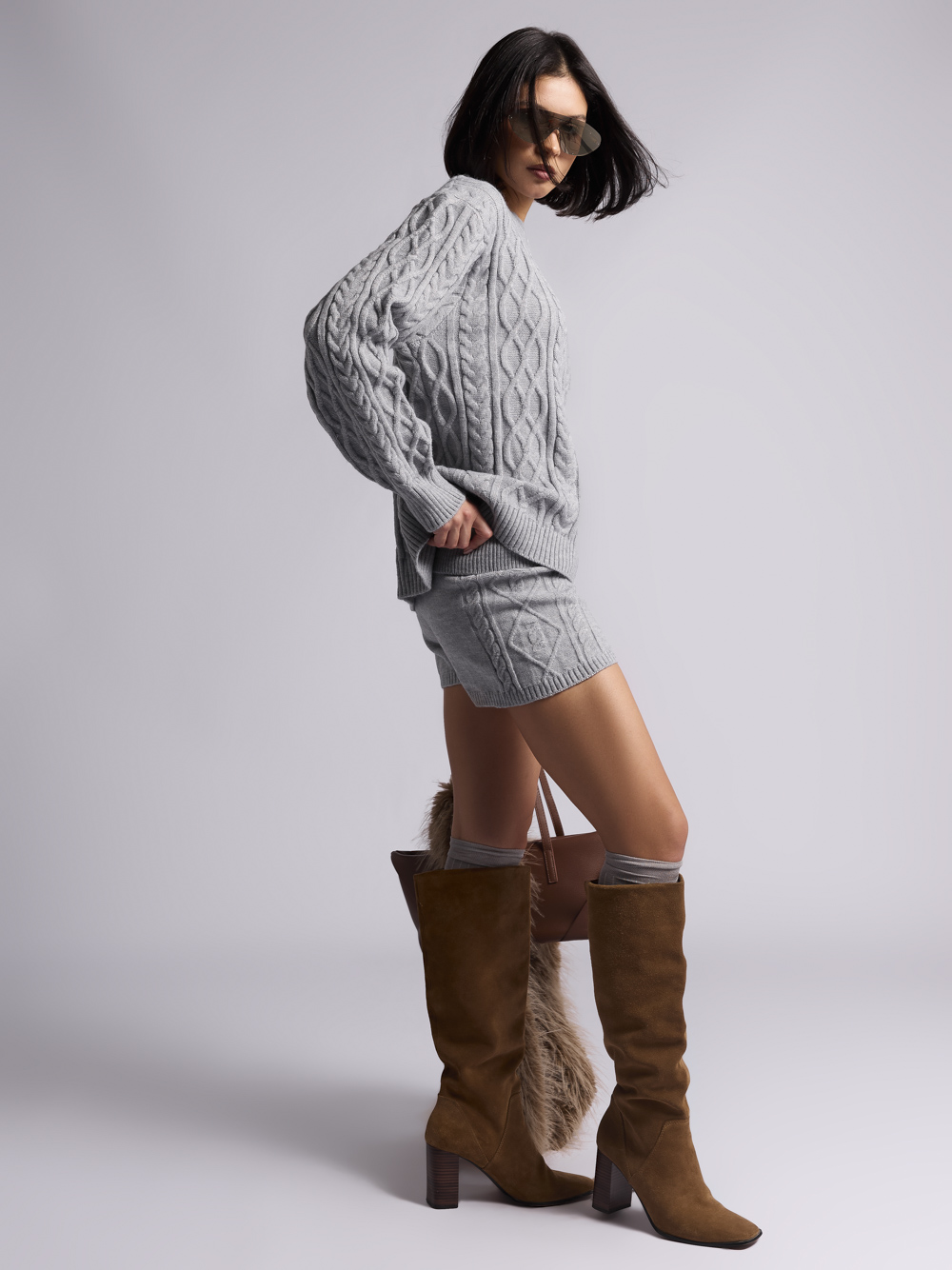 Трикотажный костюм: ТР057 (Светло-серый) — изображение 3