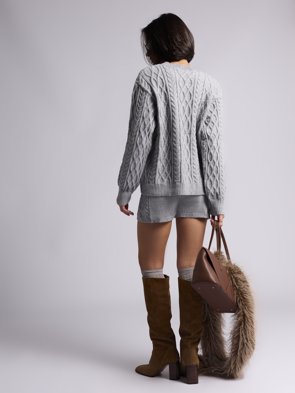 Трикотажный костюм: ТР057 (Светло-серый) — изображение 4