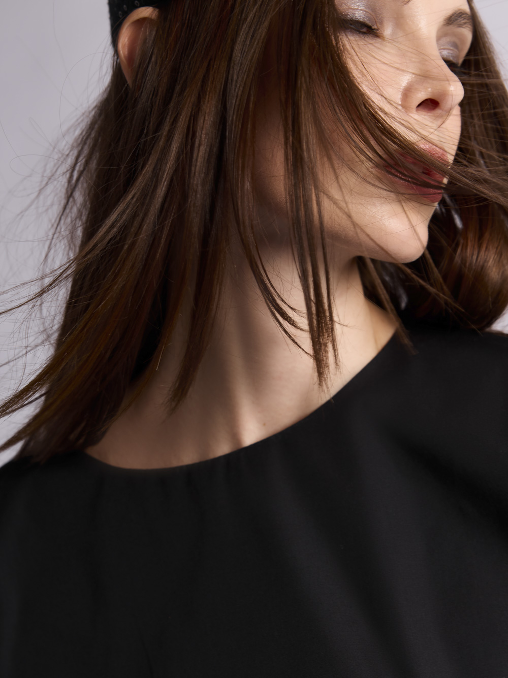 Блуза-топ: У011 (Черный) — изображение 5