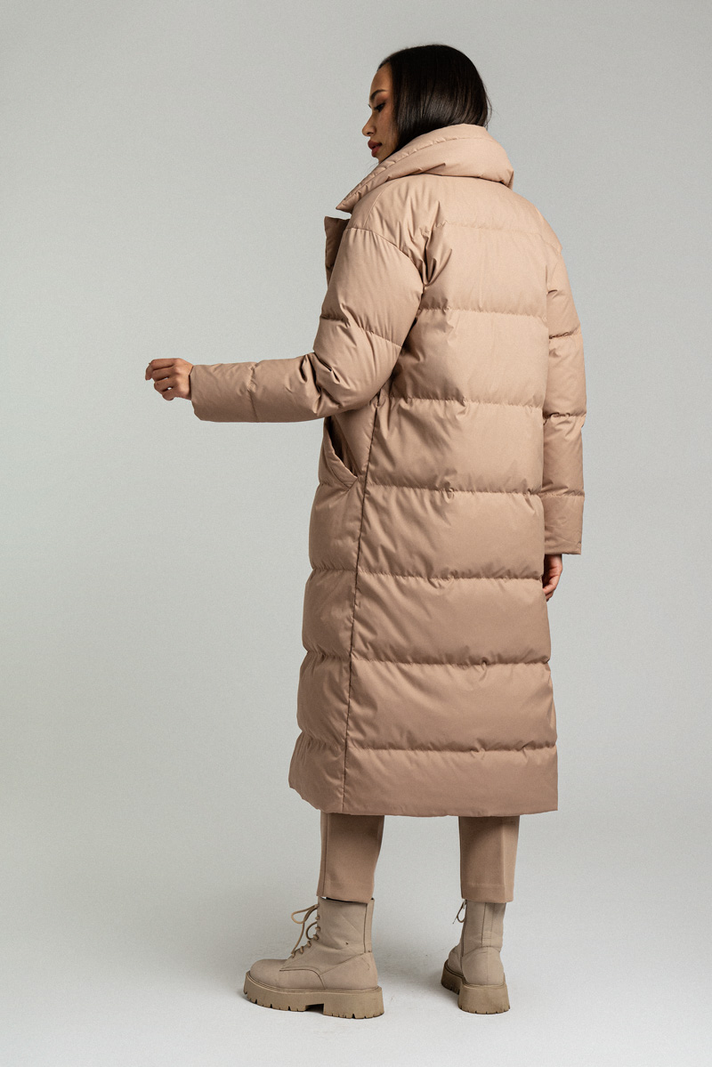Пуховик: В079-12-61 (Бежевый Spring Stucco 14-1412) — изображение 8