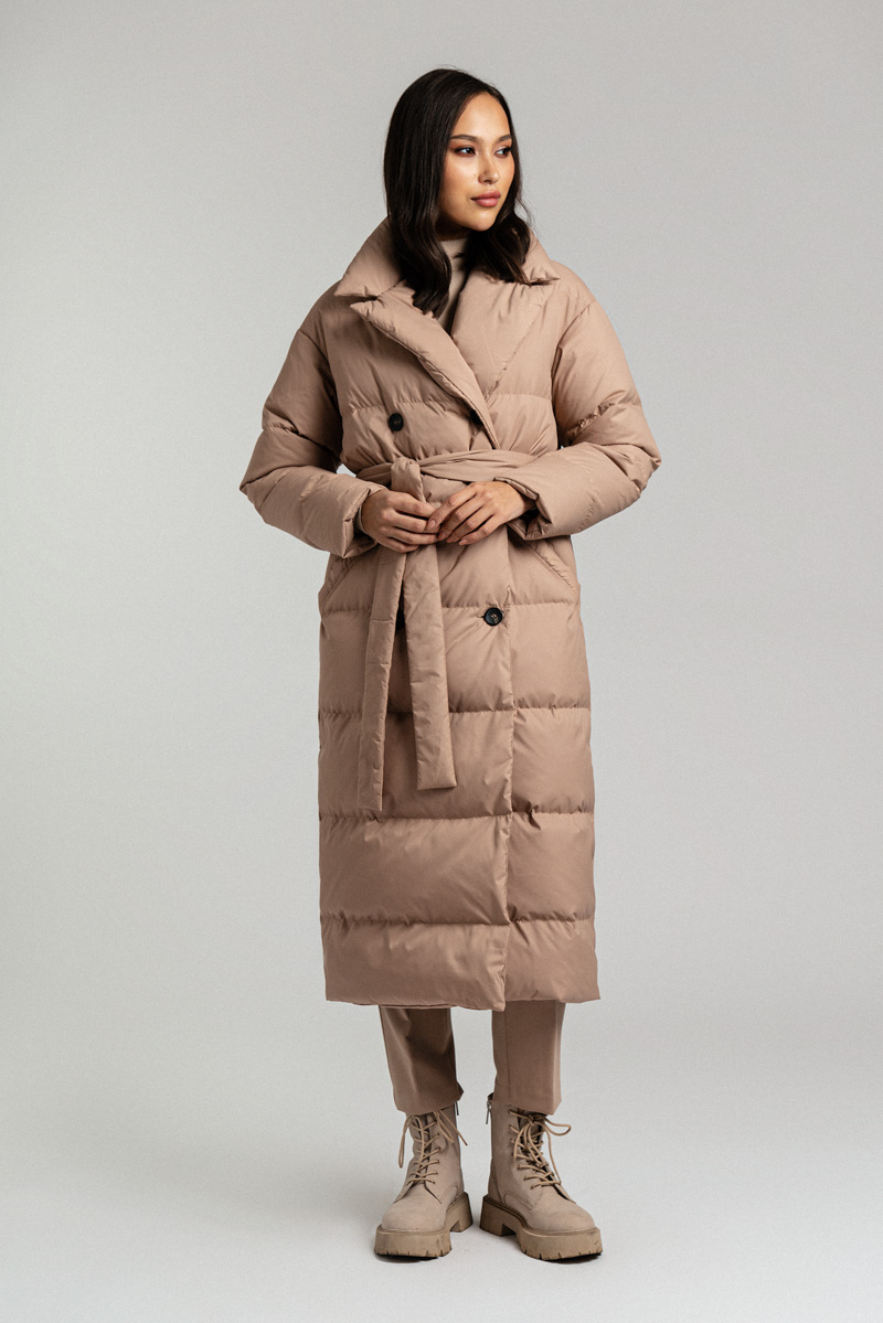 Пуховик: В079-12-61 (Бежевый Spring Stucco 14-1412) — изображение 9
