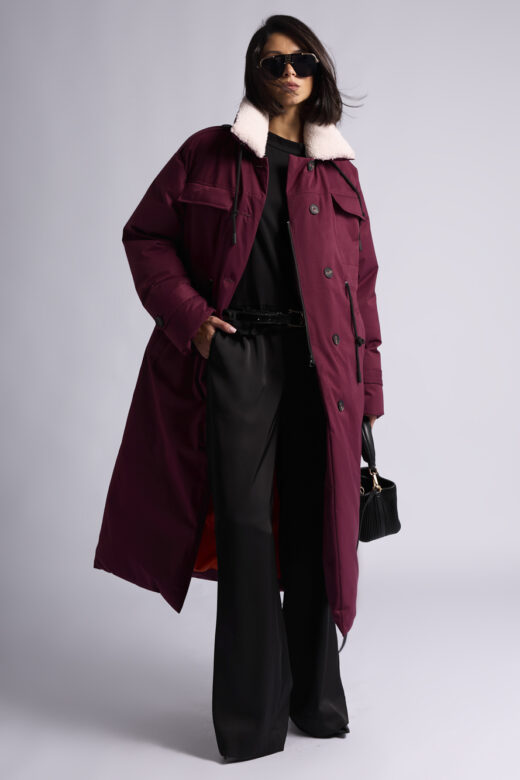 Пуховик: В098-12-61 (Бордовый Dark Bordo)