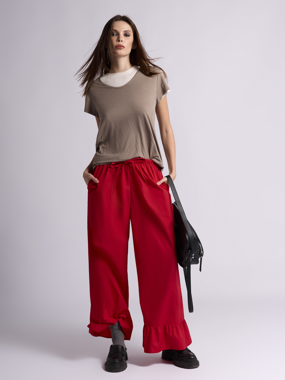 Брюки: В231 (Красный) — изображение 2