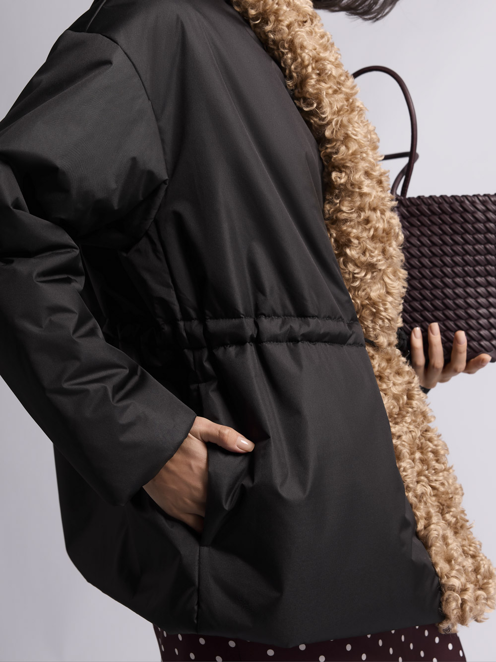 Куртка: В243-7-43 (Черный с рыжим мехом) — изображение 6