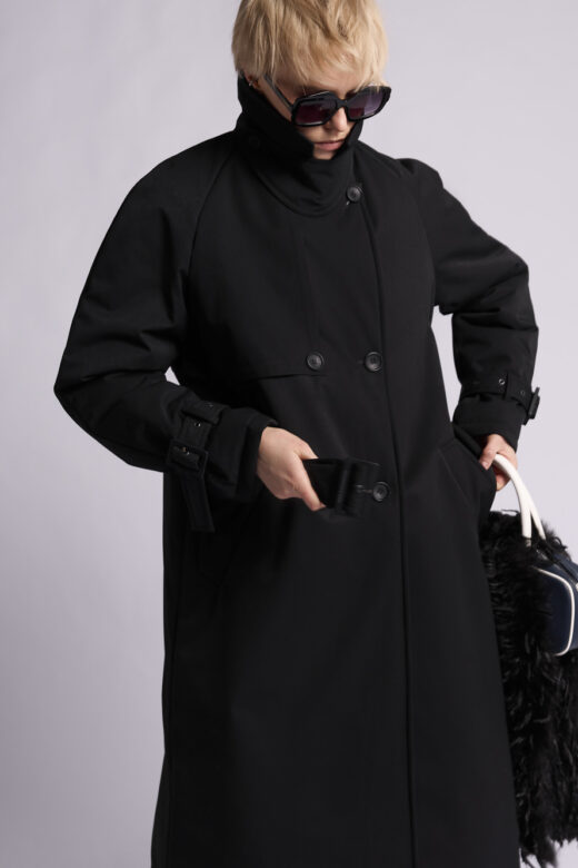 Пальто: В247-11-43 (Черный 19-0303)