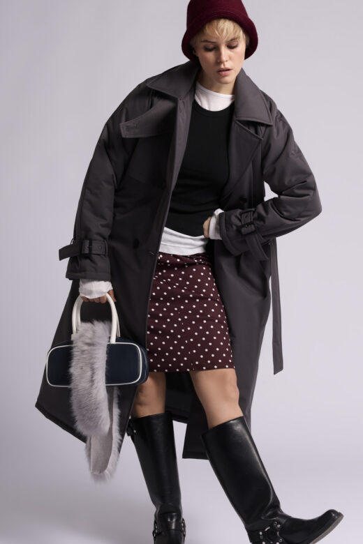 Пальто: В247-11-43 (Темно-серый 19-0201)