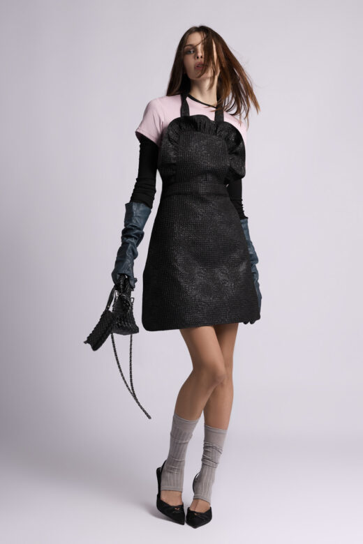 Юбка-фартук: В261 (Черный)