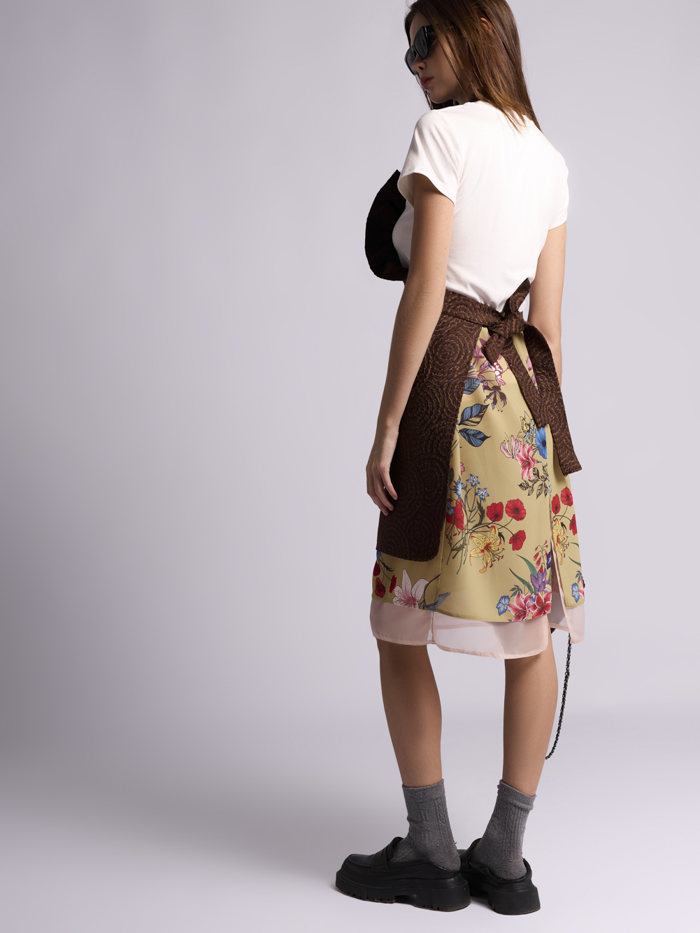 Юбка-фартук: В261 (Коричневый) — изображение 3