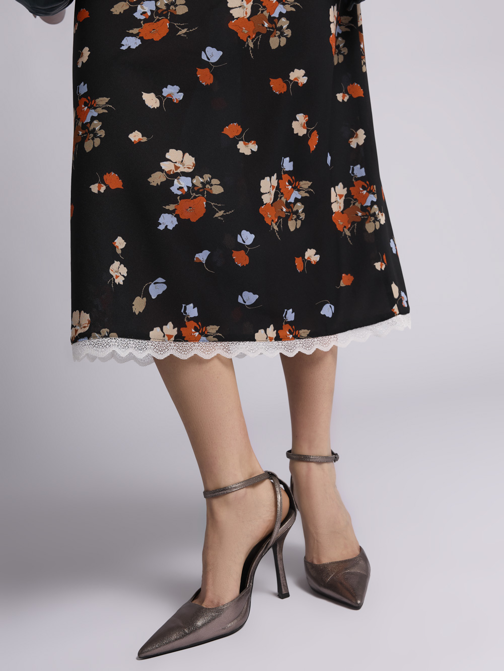 Юбка: Ю008-85 (Оранжевые цветы) — изображение 4