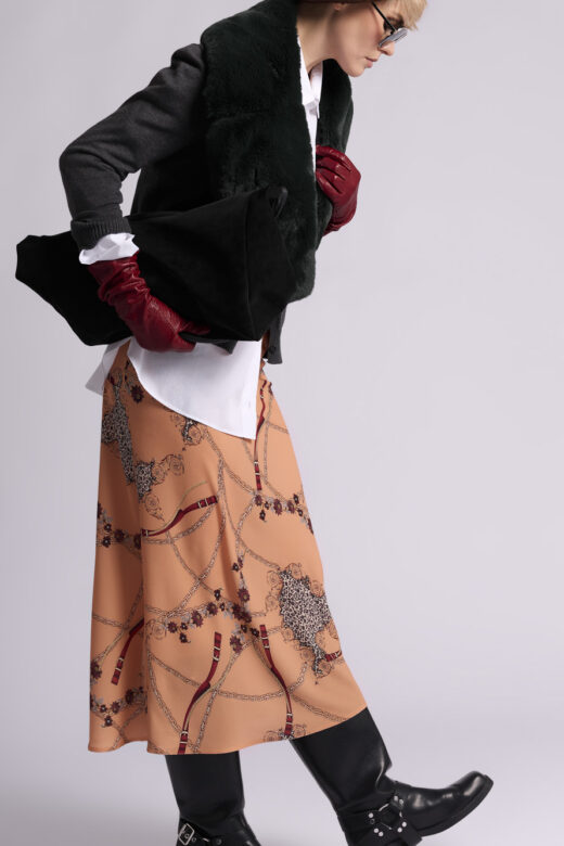 Юбка: Ю008 (Оранжевый леопард)